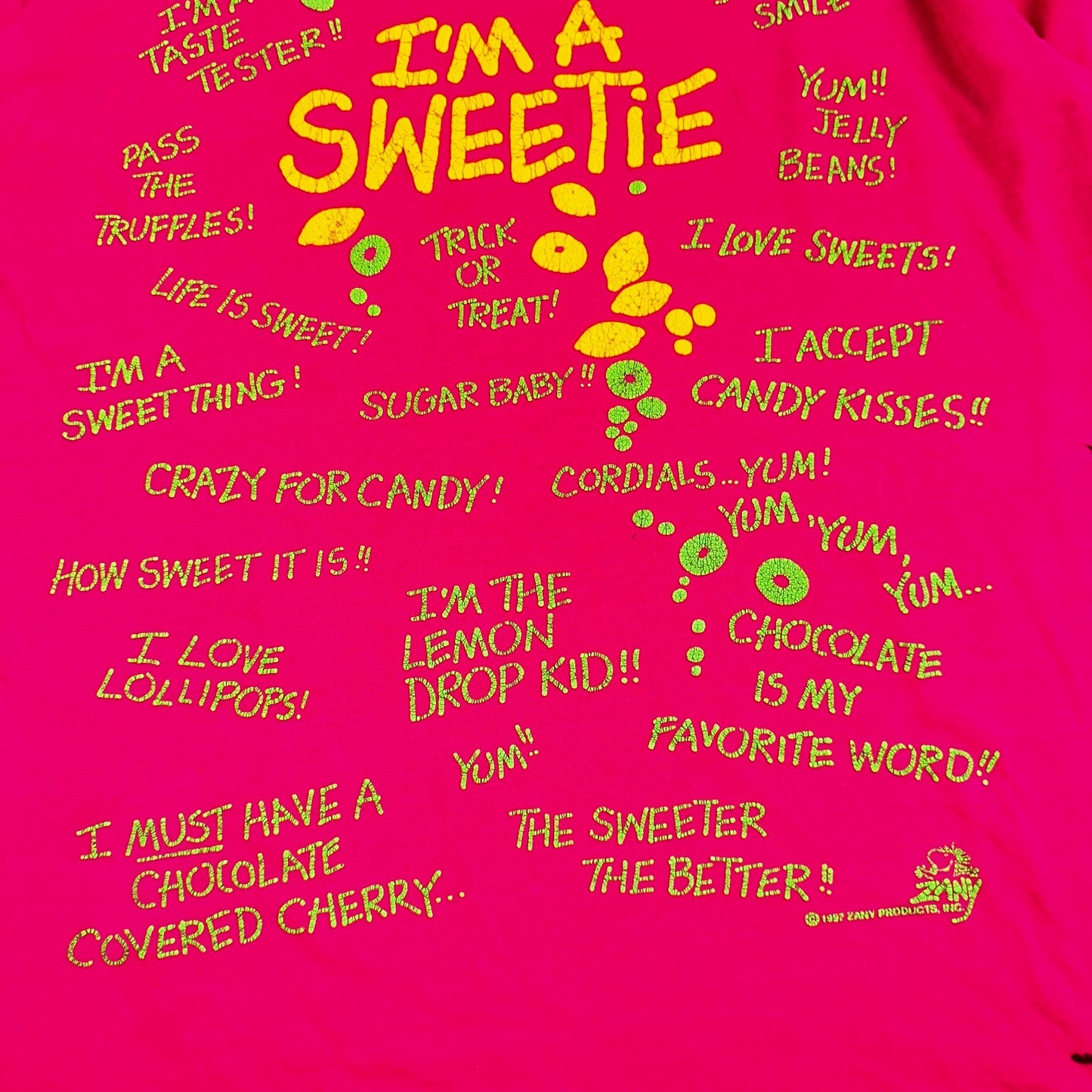 Halloween Pink Quote Funny VTG T Shirt Y2K Sweetie Candy Cute USA Scary Text