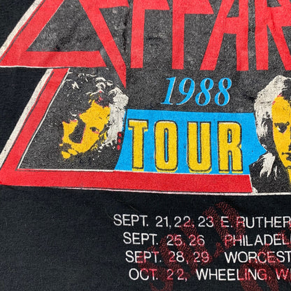 Def Leppard Hysteria Vintage T Shirt Tour 1987 1988 Sold Out Rock Band Music Rap