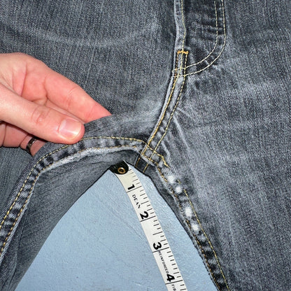 Levis 501 Vintage Y2K XX Straight Leg Jeans Black Light Wash 34x34 Act 33x33