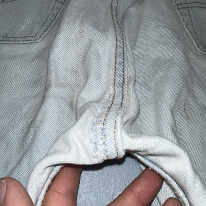 Levis 501 Vintage 90s USA XX Straight Leg Jeans 36x32 Light Wash Act 33x30