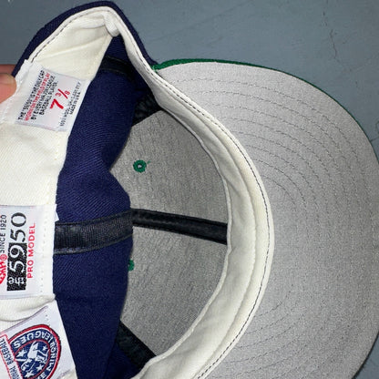 Eugene Emeralds Ems Fitted 7 3/8 Hat Minor League Professional Baseball VTG Wool