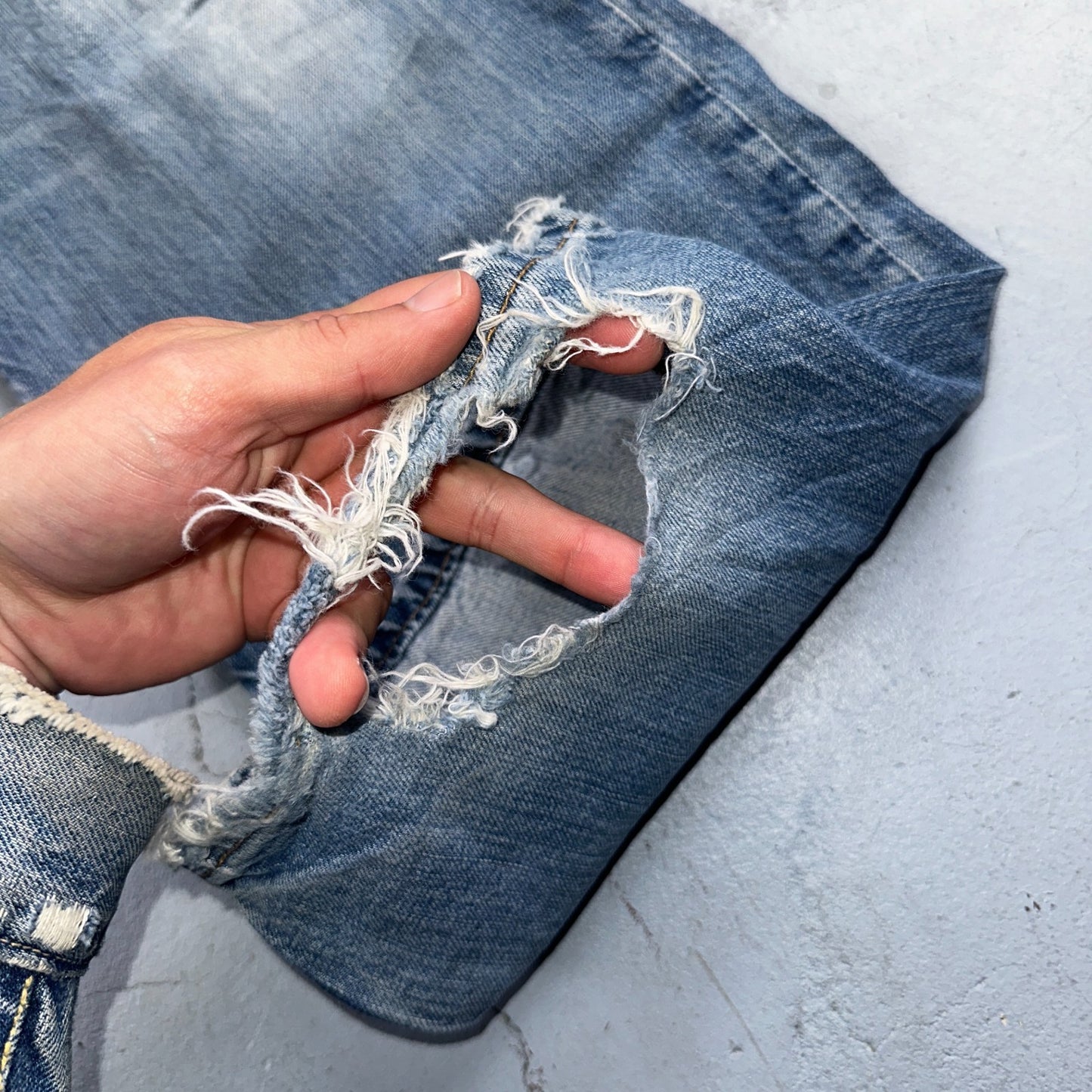 Levis 501 Vintage Y2K 90s XX Straight Leg Jeans Blue Light Wash 36x32 Act 35x31