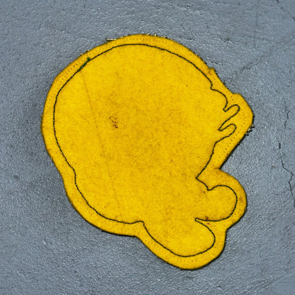 Vintage 1940s Chenille Varsity Patch Oregon Ducks Mascot Yellow Green Felt 40s