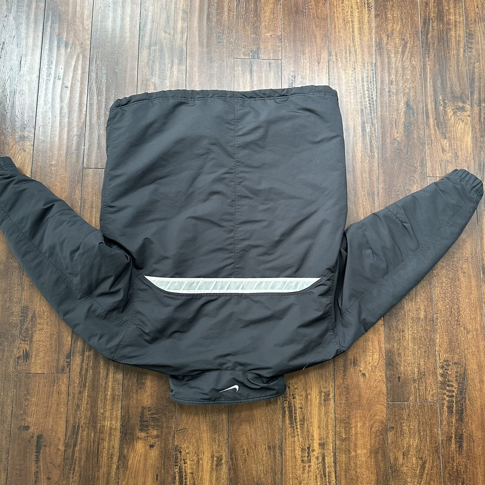 Nike Jacket Adult XL Black Nylon Softshell Fleece Coat 3M Warm Vintage Y2K 90s