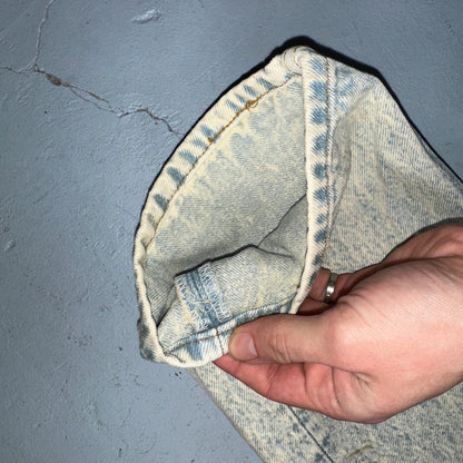 Levis 501 Vintage 90s USA XX Straight Leg Jeans Blue Light Wash 30x34 Act 27x34