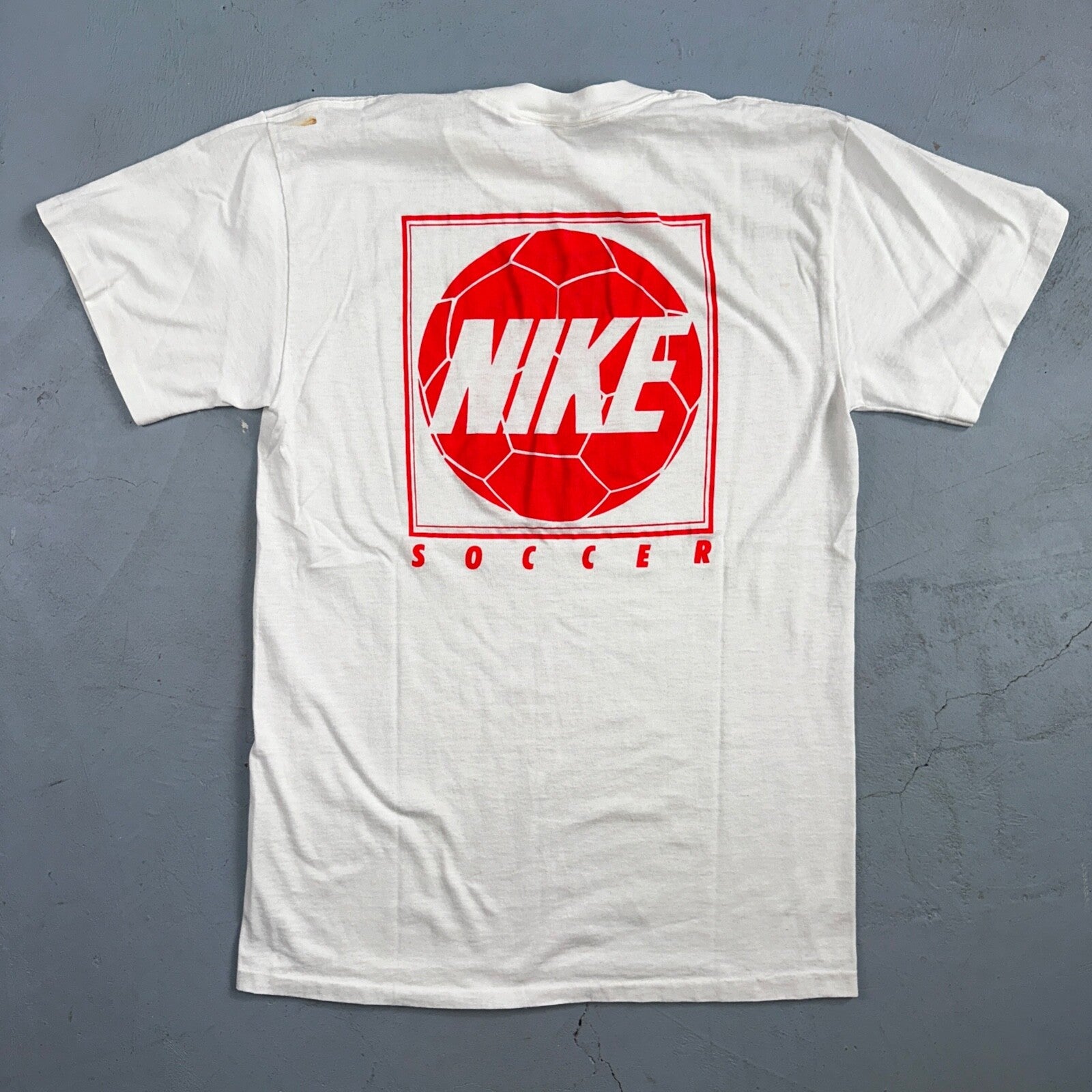 Nike 90s Soccer VTG T Shirt Pacific School PDX Graphic 1990s Gray Tag Original