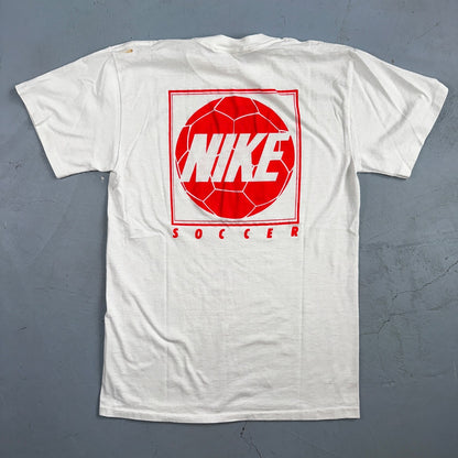 Nike 90s Soccer VTG T Shirt Pacific School PDX Graphic 1990s Gray Tag Original