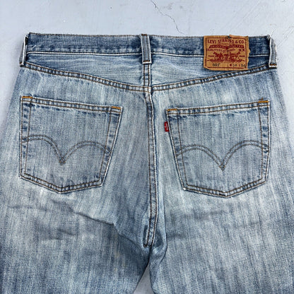 Levis 501 Vintage Y2K XX Straight Leg Jeans Blue Light Wash 34x34 Act 33x32