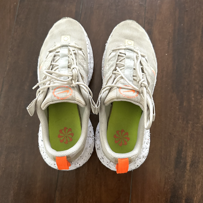 Nike Men's Crater Impact Lace Up Shoes Beige Orange Size 8.5 DB2477-100 No Box