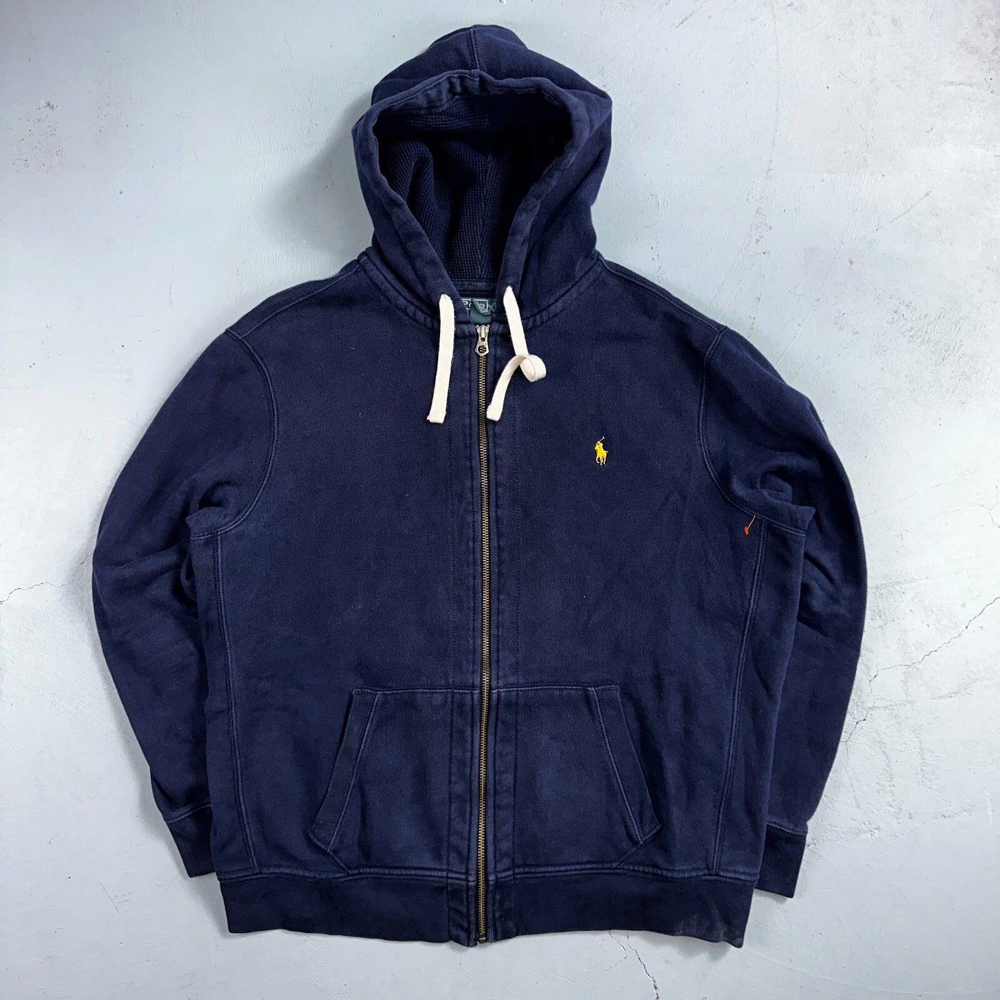 Polo Ralph Lauren VTG Full Zip Hoodie Men’s Size XL Cotton Blue Jacket 90s