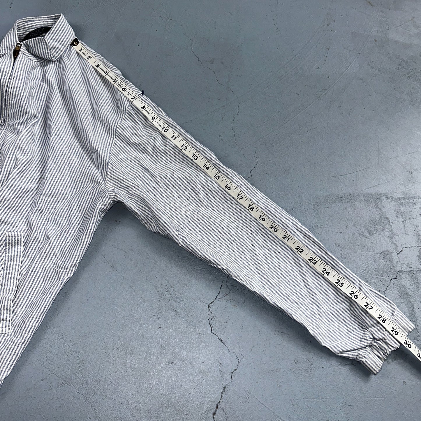 Polo By Ralph Lauren VTG 90s Harrington Jacket Hickory Stripe Workwear Ricky