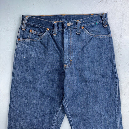 1970s VTG Workwear Denim Jeans Size 30x29 70s Rockabilly 501 High Rise Talon