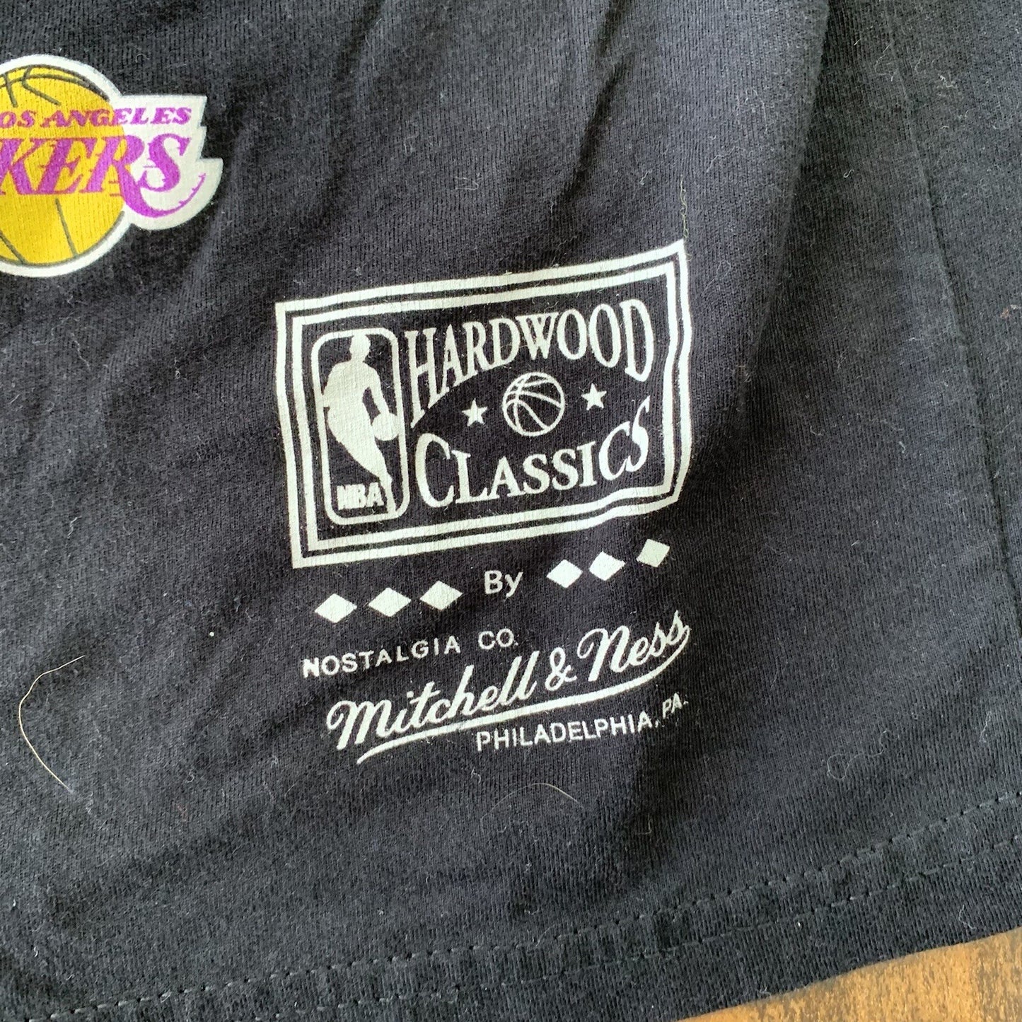 Mitchell & Ness LA Lakers 80’s Team Lake Show Hardwood Classics Shirt VTG Kobe