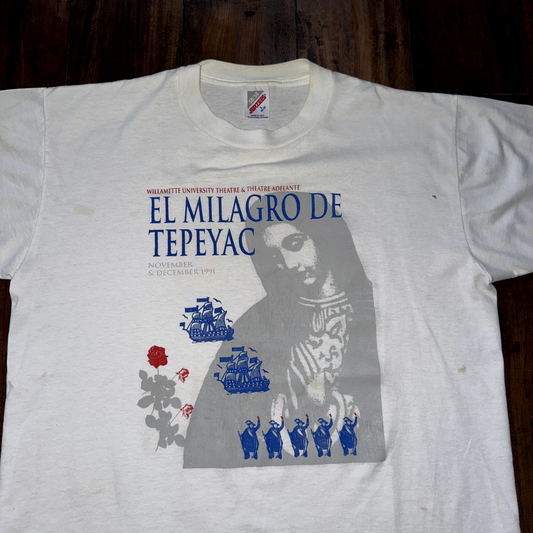 Saint Mary Vintage T Shirt Willamette University Salem Oregon Theatre Jesus Art