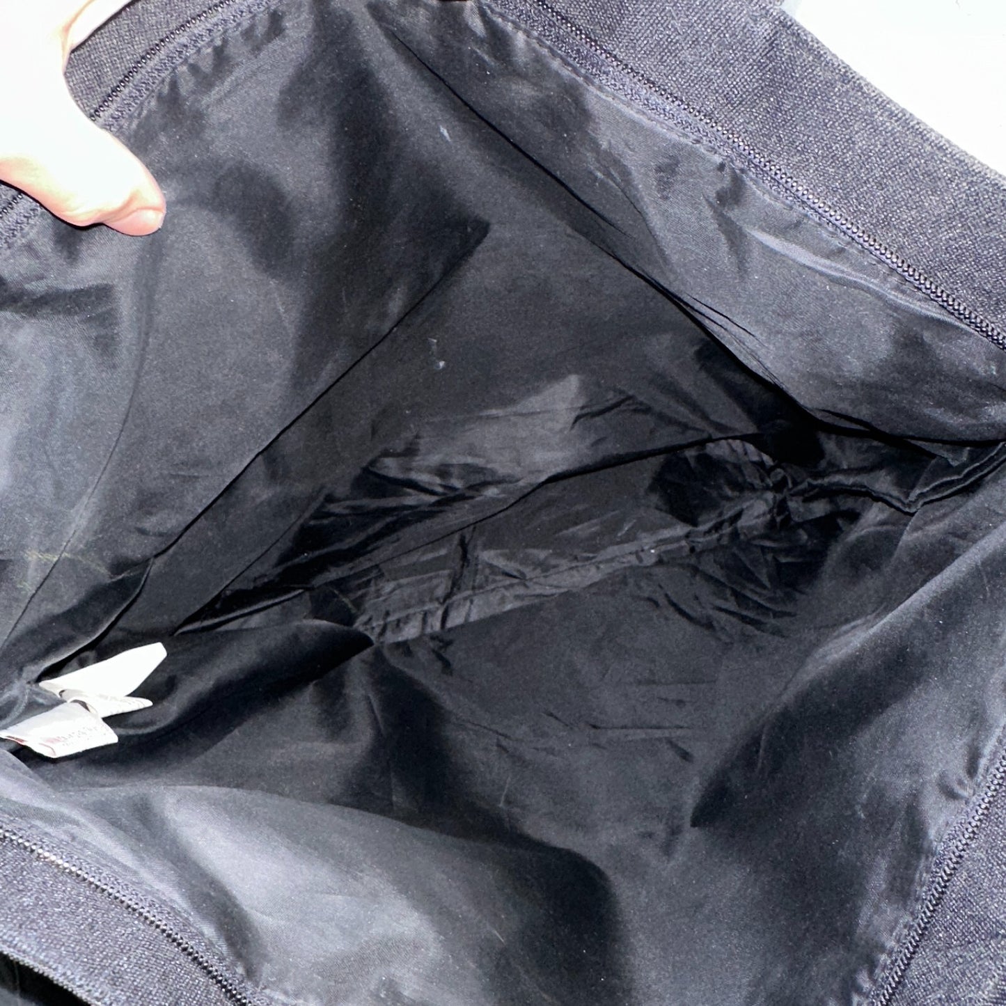 Vintage Walt Disney World Embroidered Tote Bag Black Travel Bag 90s