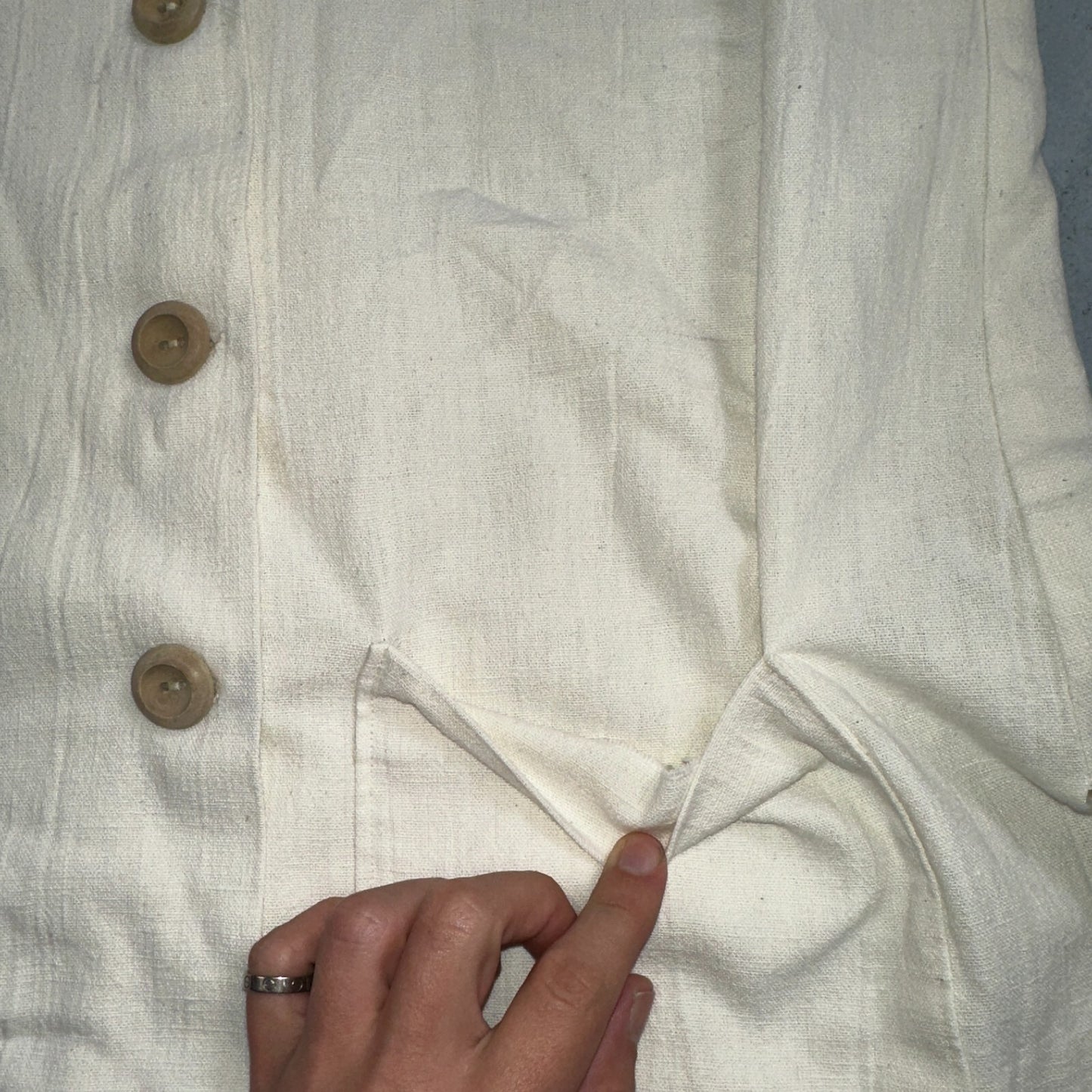 Chore VTG Womens Button Front Blouse Shirt Crop Rockabilly Western 70s 80s