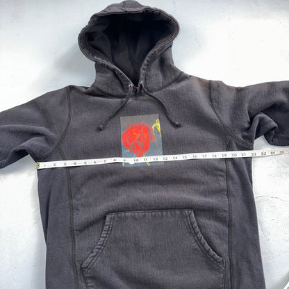 Supreme Araki Rose Hooded Sweatshirt Black Size Medium Hoodie FW16 2016