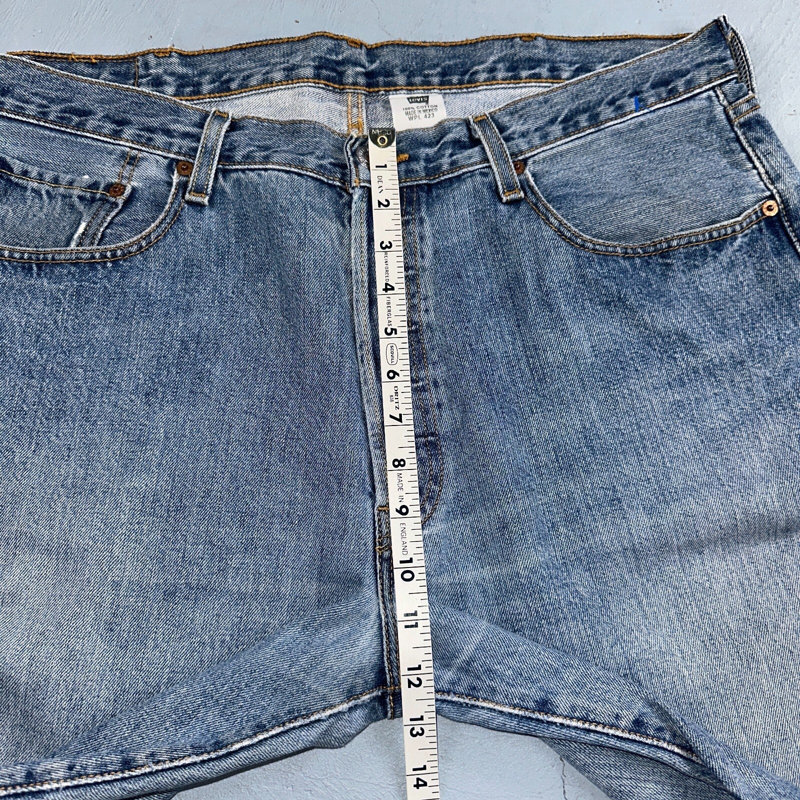 Levis 501 Vintage 90s XX Straight Leg Jeans Y2K Light Wash 38x32 Act 38x32