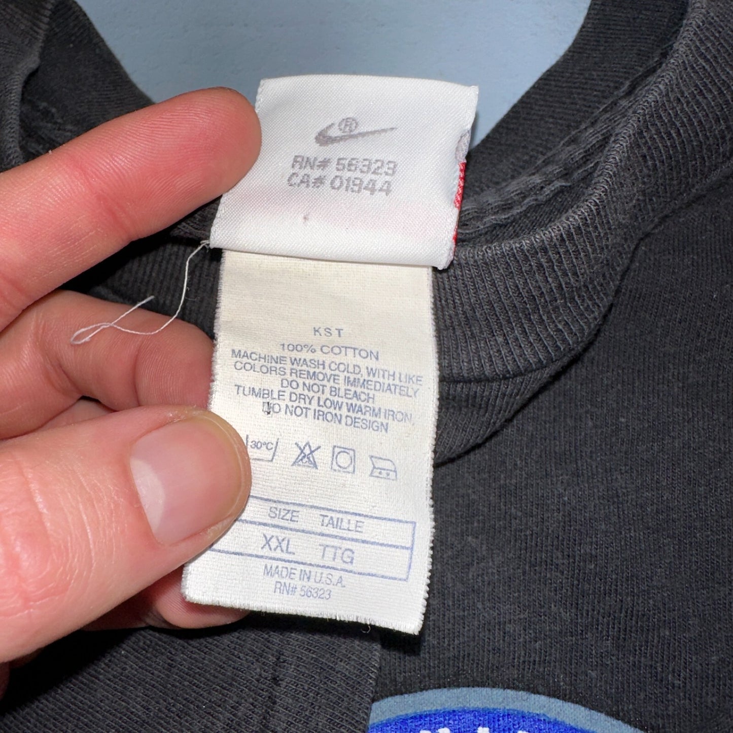 Nike Barkley 90s VTG T Shirt Basketball Gray Tag Single Stitch Phoenix Force 2XL