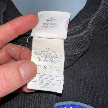 Nike Barkley 90s VTG T Shirt Basketball Gray Tag Single Stitch Phoenix Force 2XL