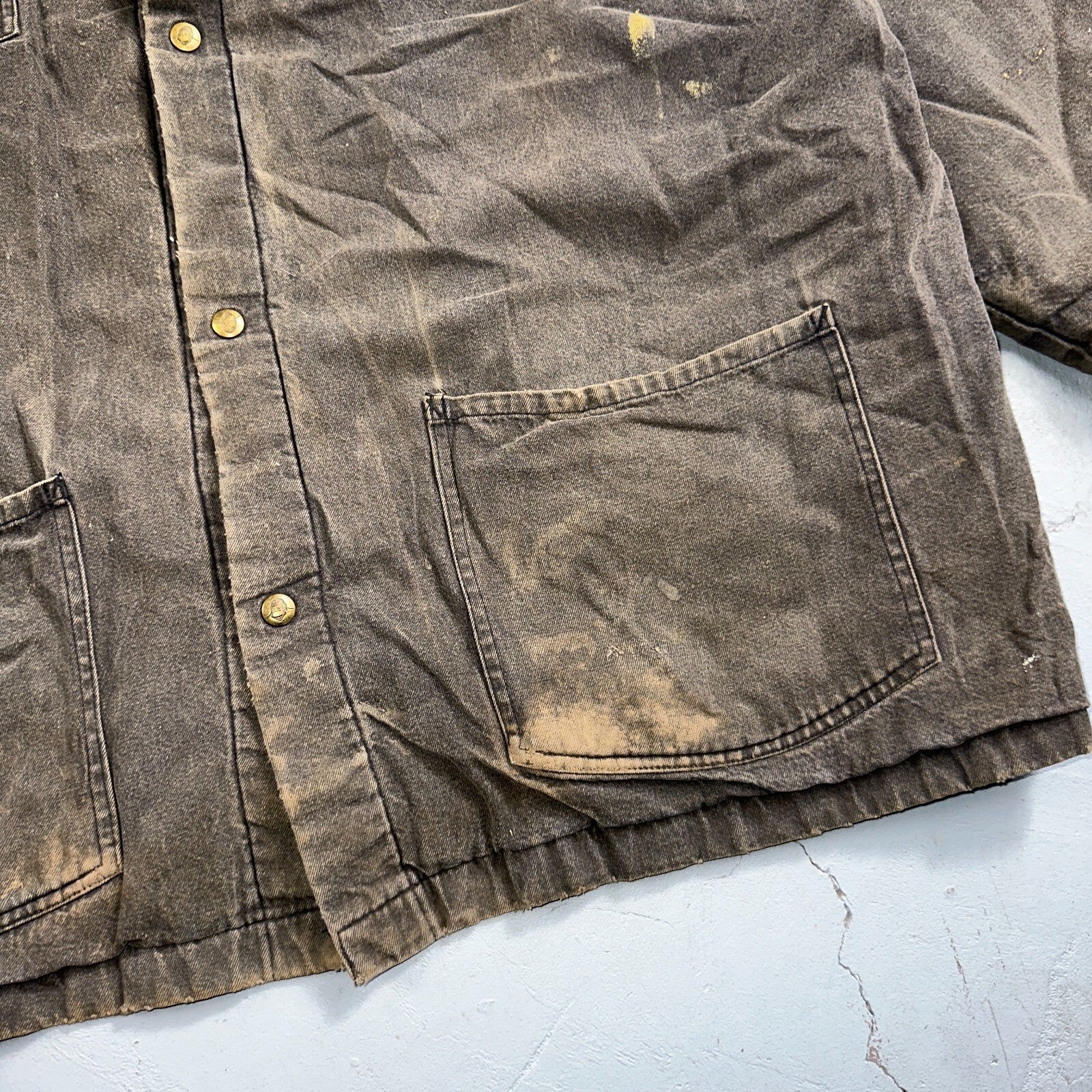 Ben Davis Jacket VTG 90s Canvas Blanket Lined Chore Workwear USA 3XL Detroit