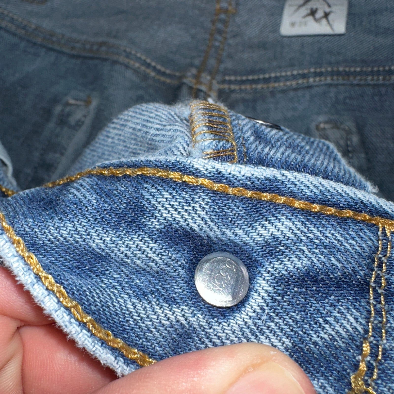 Levis 501 Vintage Y2K Mexico Straight Leg Jeans 38x32 90s Med Wash Act 36x28