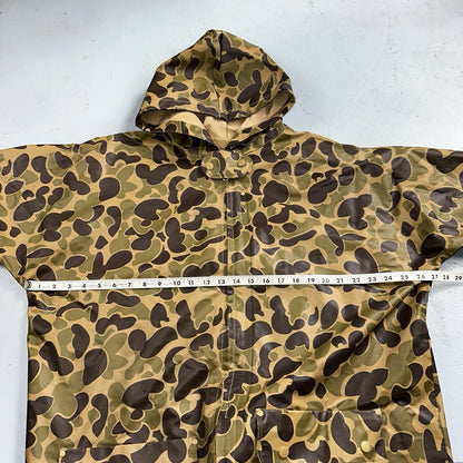 Dry Wear Rain Suit Adult Brown Green Camouflage Outdoor Hunting Mens XL Frogskin