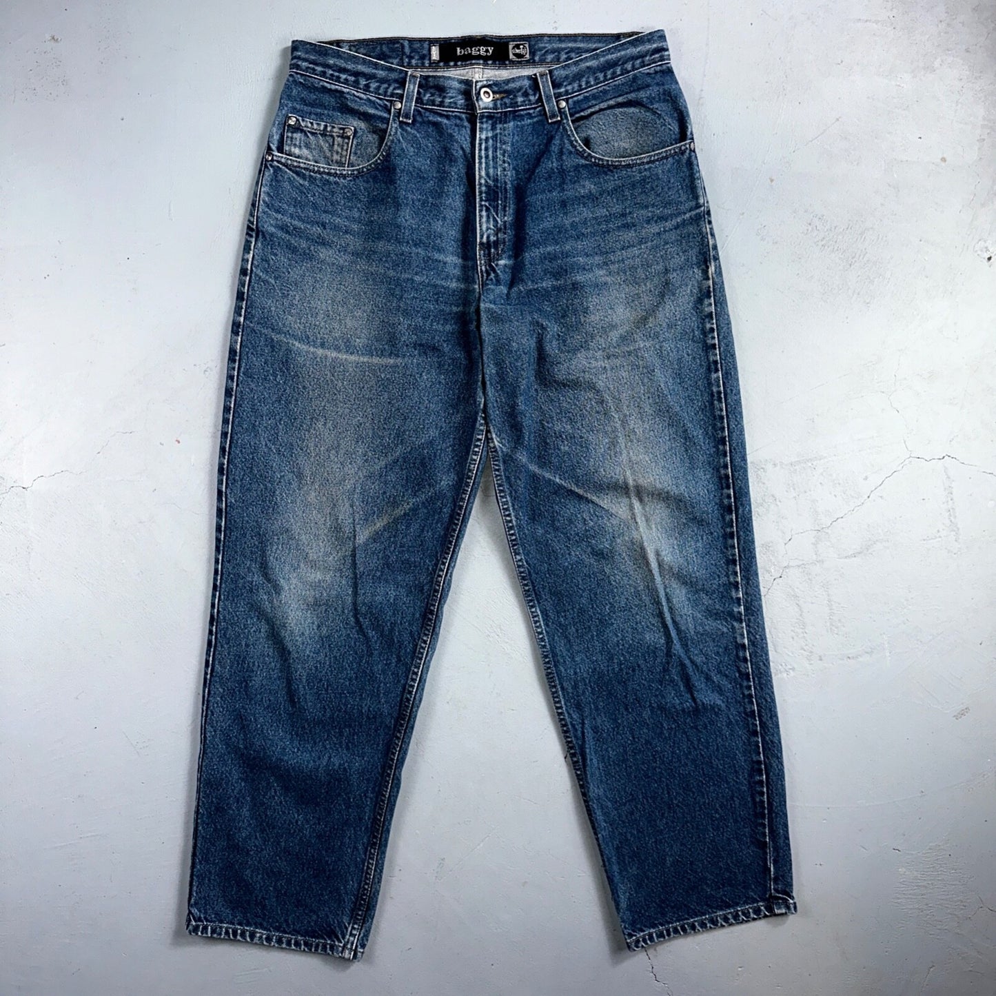 Levis SilverTab Vintage 90s Baggy Denim Jeans Blue Silver Tab Skater Act 35x32