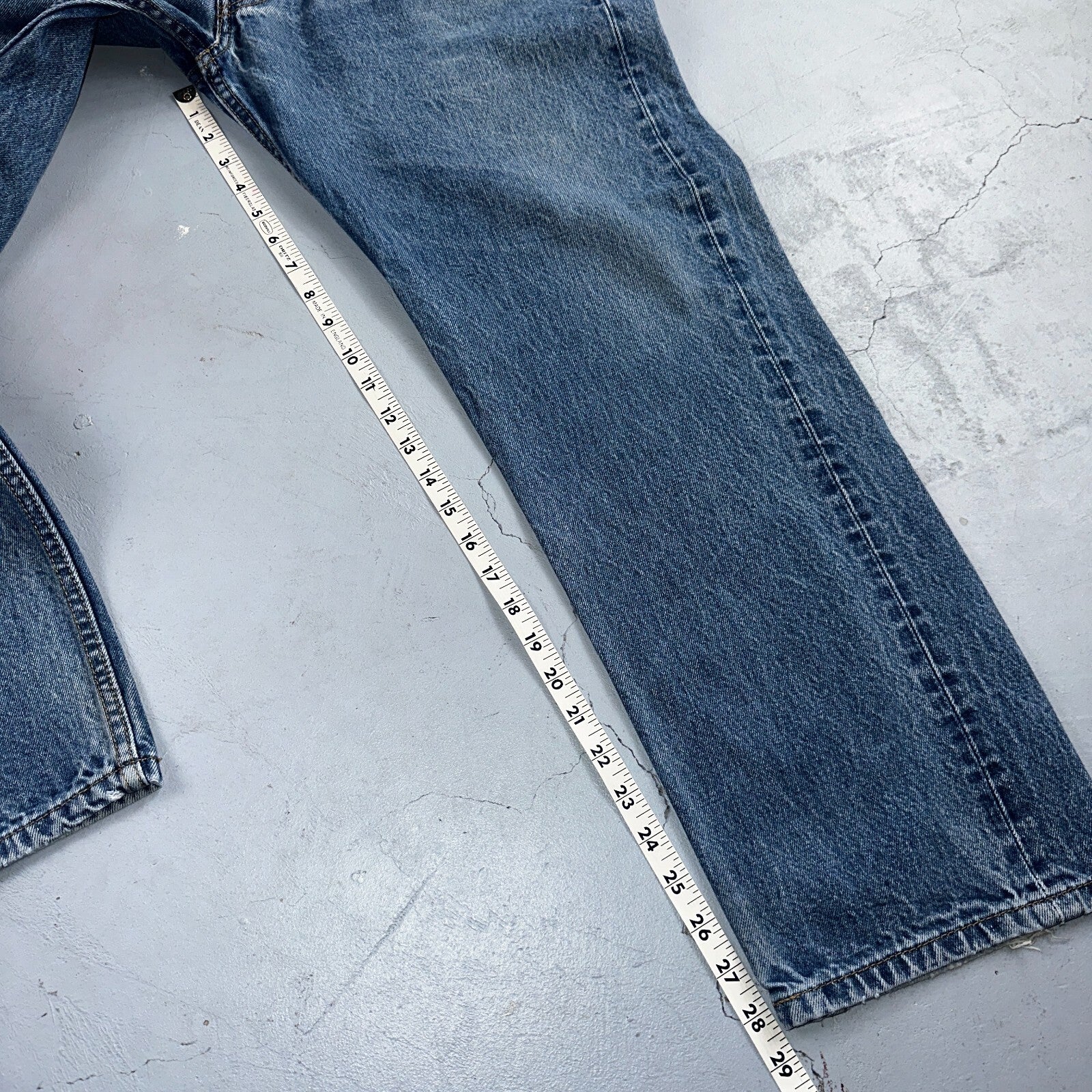 Levis 501 Vintage Y2K Mexico Straight Leg Jeans 38x32 90s Med Wash Act 36x28