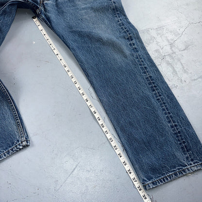 Levis 501 Vintage Y2K Mexico Straight Leg Jeans 38x32 90s Med Wash Act 36x28