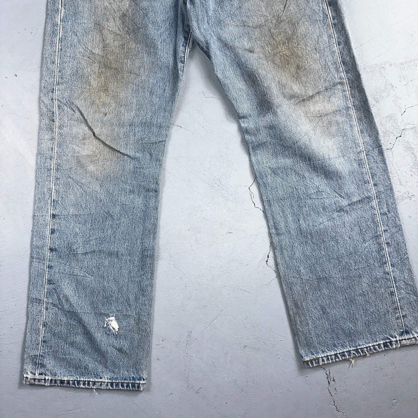 Levis 501 Vintage Y2K XX Straight Leg Jeans 90s Blue Light Wash 36x30 Act 35x29