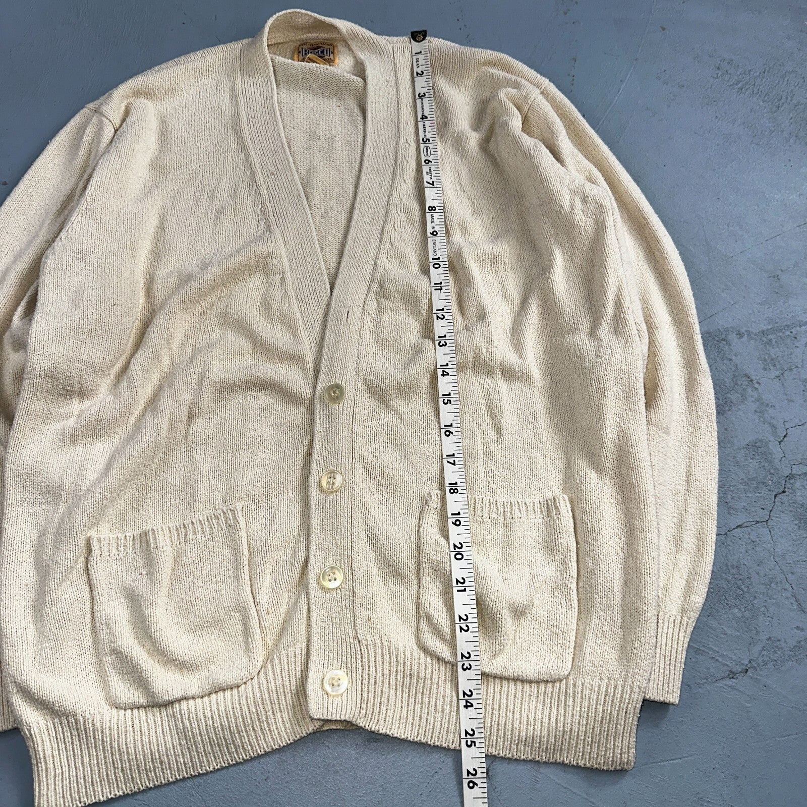 VTG Basco Silk Rare All American Sportswear Men's Sweater Size M Cardigan 90s