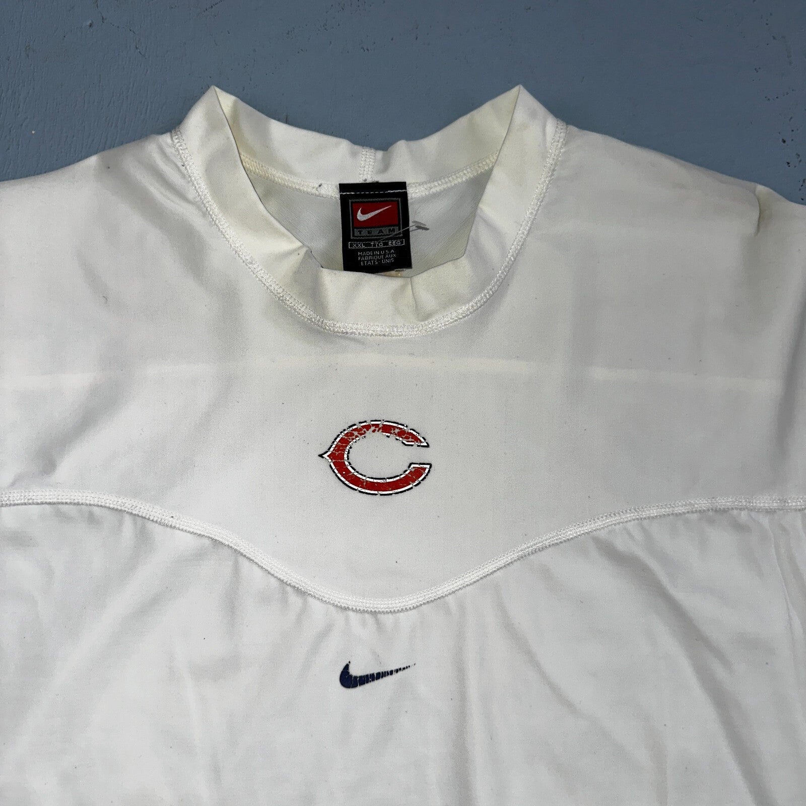 Nike Chicago Bears Center Swoosh VTG T Shirt 2XL Boys Jersey Football NFL Rare