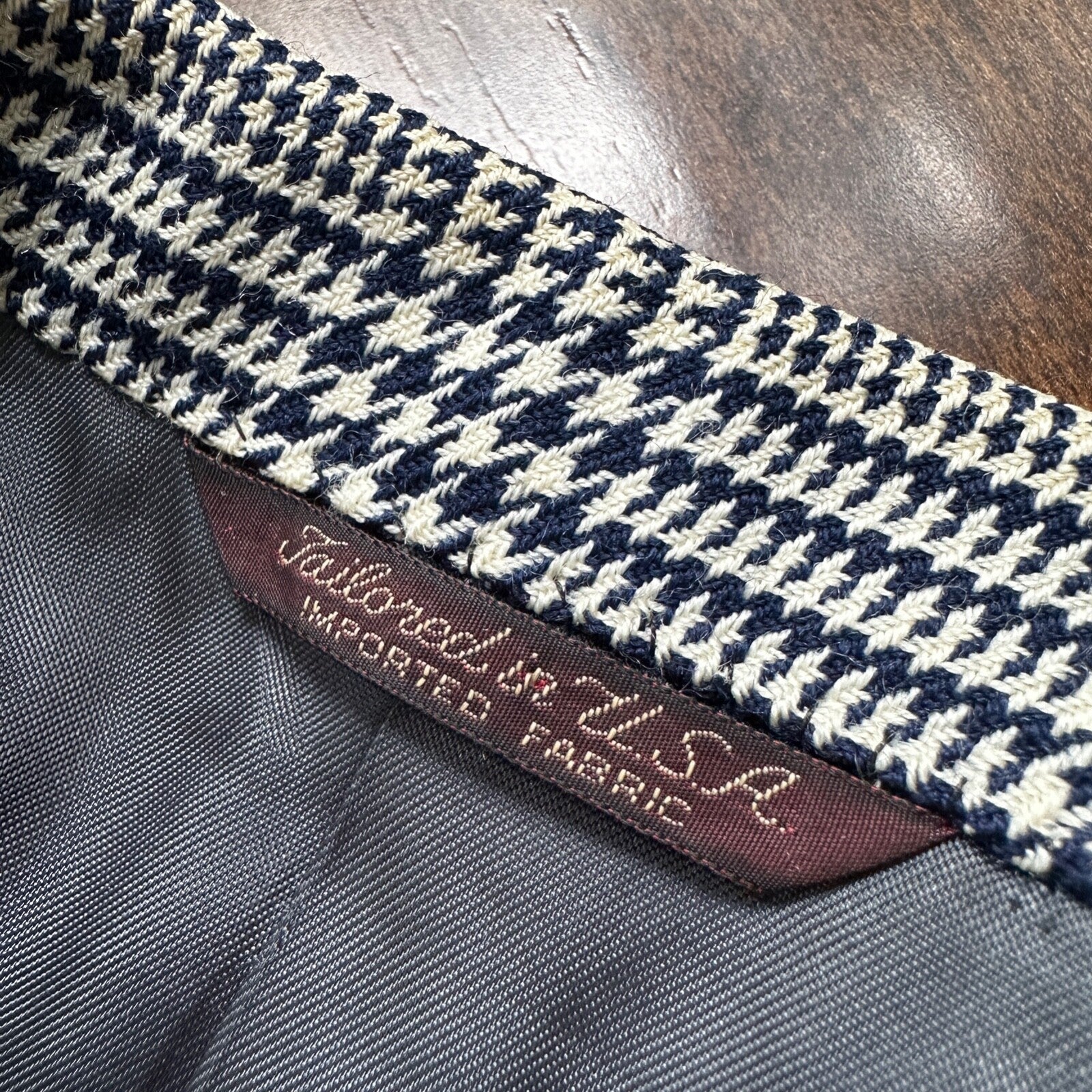 Vintage Cricketeer Womens Nordstrom Double Breasted Blazer Pure Wool 80s Plaid