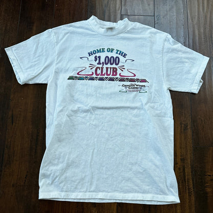 Oneita 1000 Winner VTG T Shirt Casino Club Chinook Winds Oregon PDX Slots