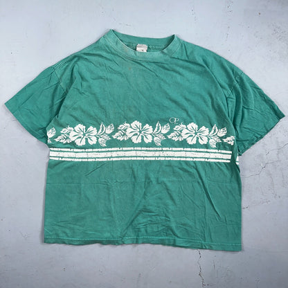 Ocean Pacific Hawaii VTG T Shirt Hawaiian 90s Single Stitch USA Floral XL