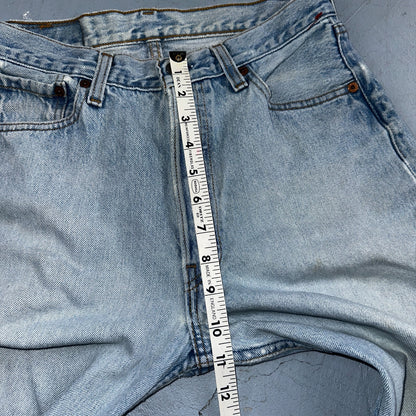 Levis 501 Vintage 90s USA XX Straight Leg Jeans Blue Light Wash 30x32 Act 28x30