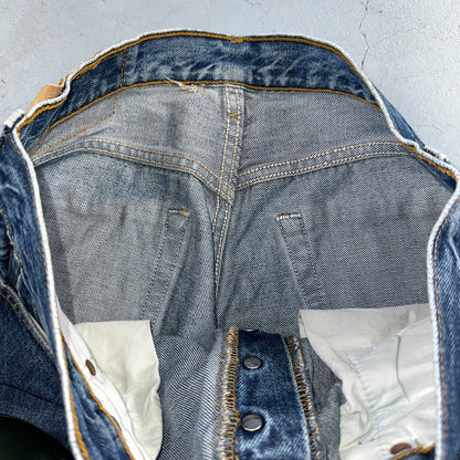 Levis 501 Vintage 90s XX Straight Leg Jeans Y2K Med Wash 33x36 Act 32x34