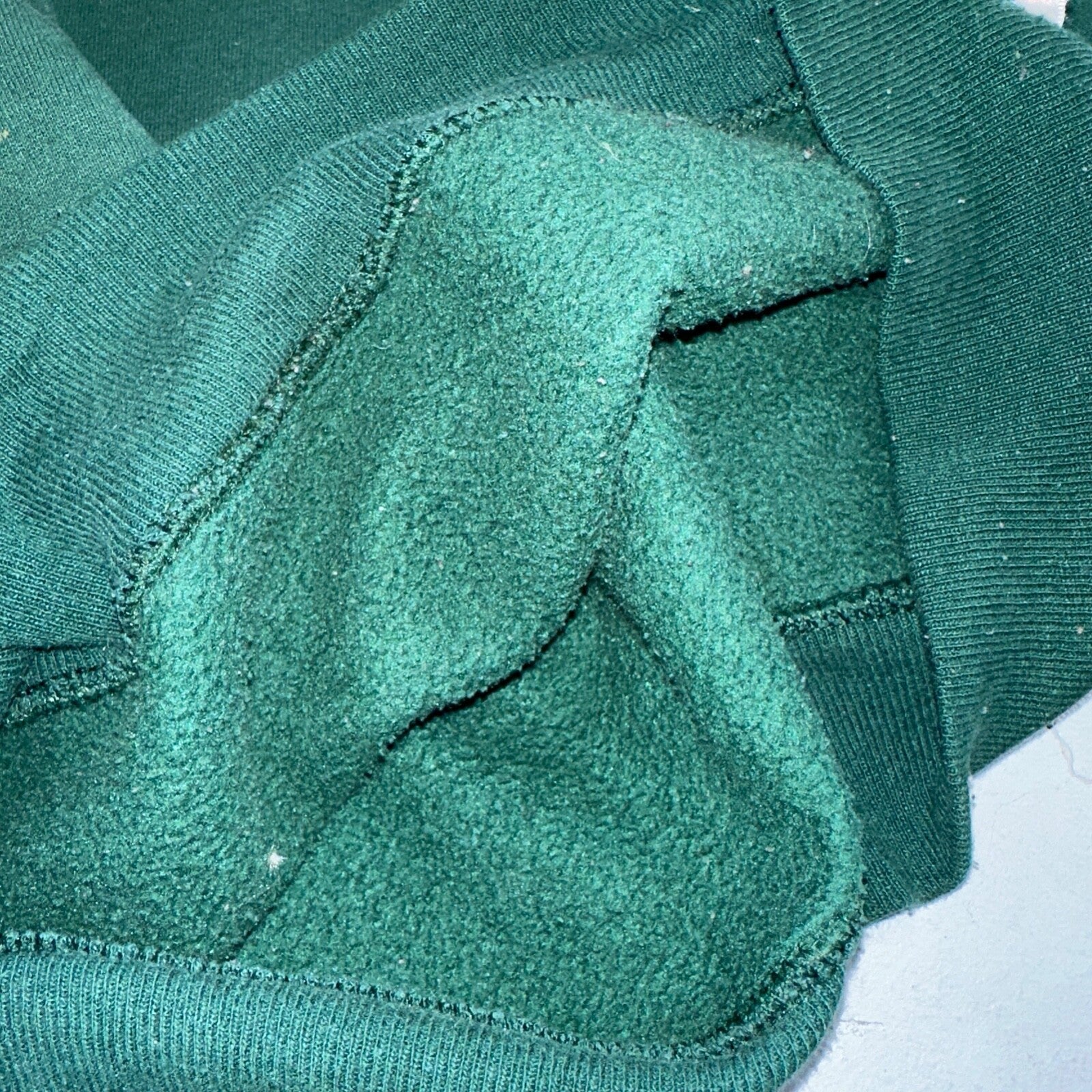 Russell Athletic USA L Sweatshirt 90s VTG Crewneck Green Basic Blank Essential