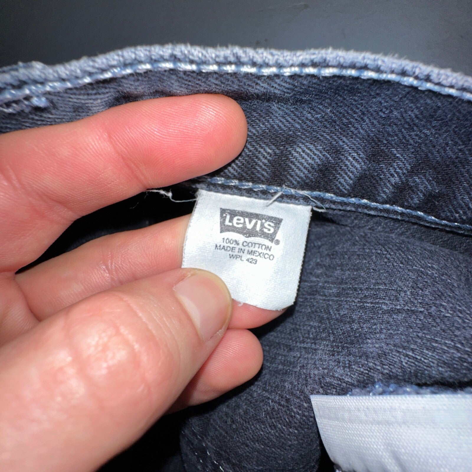Levis 501 Vintage 90s Mexico Straight Leg Jeans 30x32 Y2K Dark Wash Act 29x31