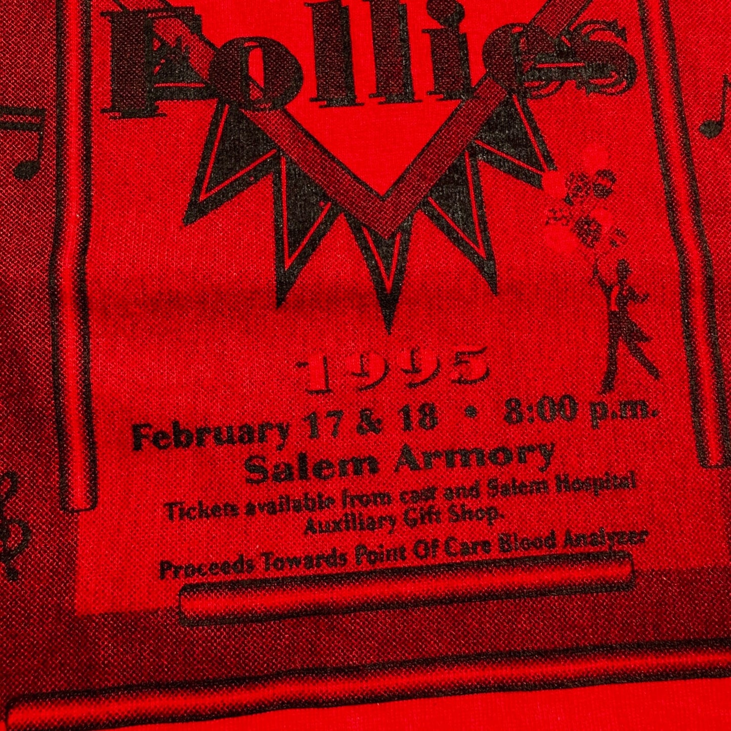 High Fever 90s VTG T Shirt Star USA Hanes 90s Follies Local Talent PDX Oregon