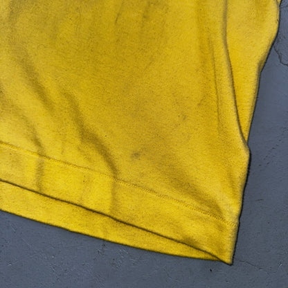 Mens Ski Skins Long Sleeve Turtleneck Shirt Thermal Base Layer Yellow XL VTG 80s