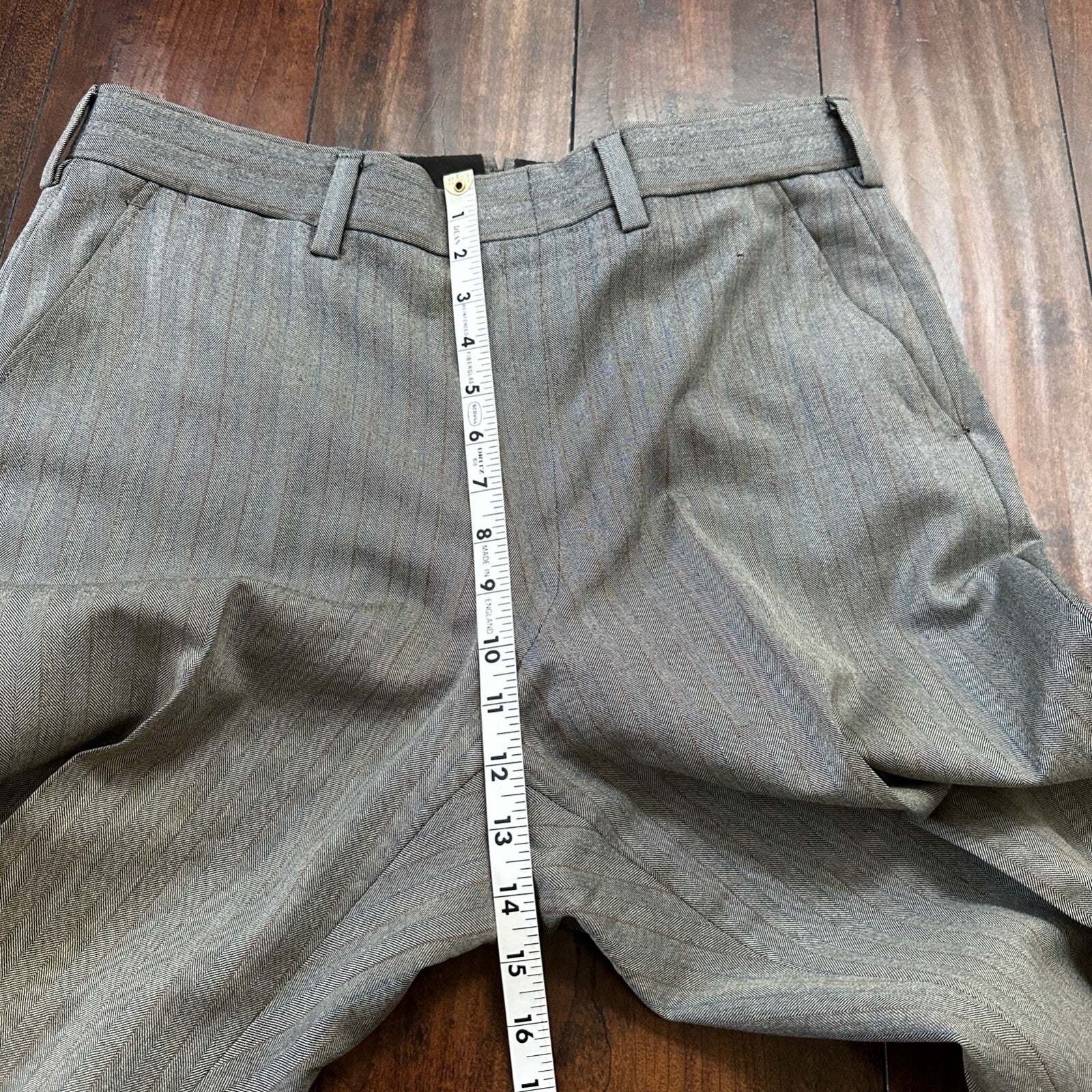 1960s 1970s Brown Striped Sport Jacket VTG Mens Suit 41 33x27 Rockabilly Wool