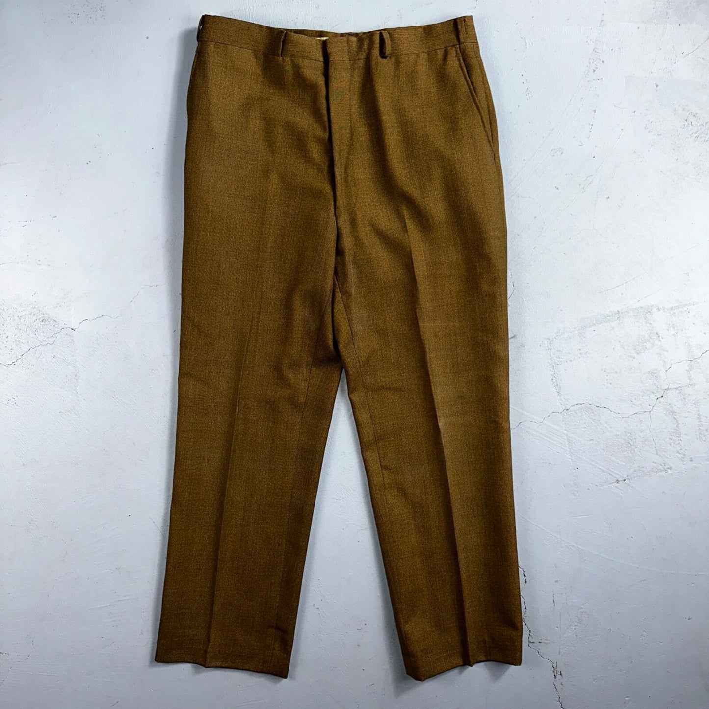 VTG Mens 3 PC Suit 42 Jacket Coat Pants Vest Plaid Rockabilly 70s 1970s Brown