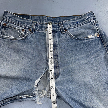 Levis 501 Vintage 90s Mexico Straight Leg Jeans 34x36 Y2K Light Wash Act 31x31