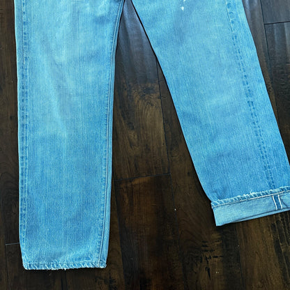 Vintage LEVIS 501XX Jeans Big E 1960s Denim Redline Selvedge 33x31 USA 60s 66