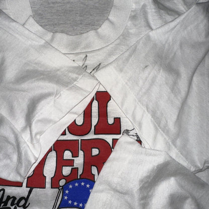 Paul Revere Raiders USA Vintage T Shirt 80s Screen Stars Autograph Confederate