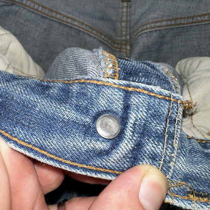 Levis 501 VTG 70s SS Redline Selvedge Jeans XX Blue Med Wash Patched Act 31x28