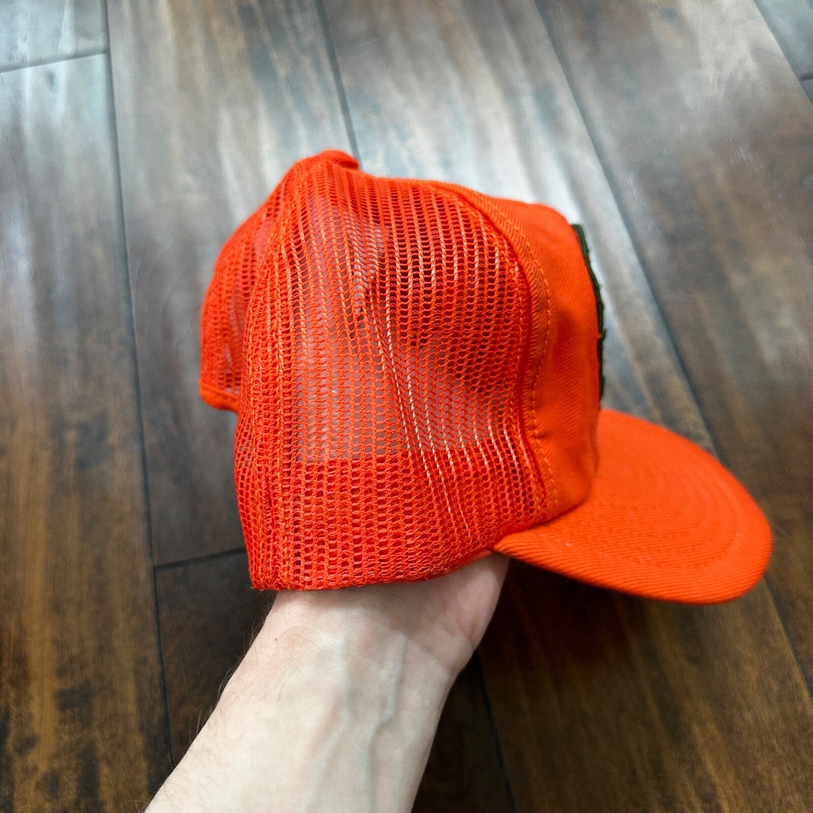 Master Hunter Orange VTG Hat Cap Snapback Oregon ORange Hunting Cool 80s