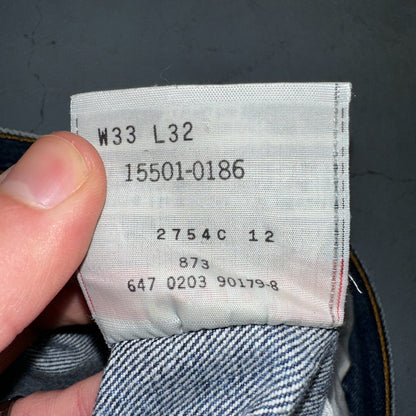 Levis 501 Vintage 90s XX Straight Leg Jeans Y2K Med Wash 33x32 Act 32x31